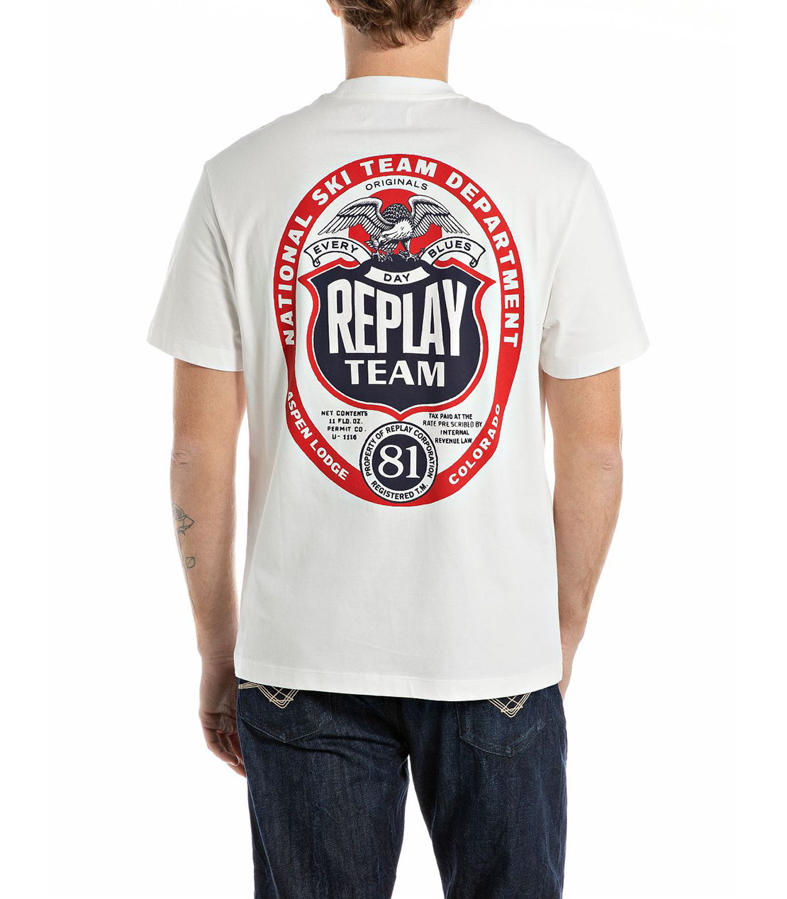 リラックスフィット ヘビーコットンジャージーグラフィック Tシャツ 詳細画像 ホワイト 2